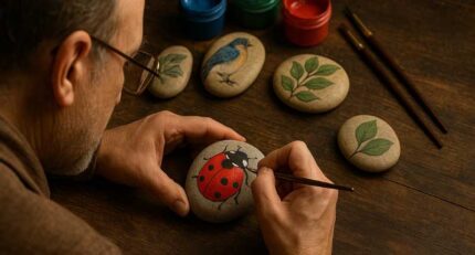 دوره نقاشی روی سنگ