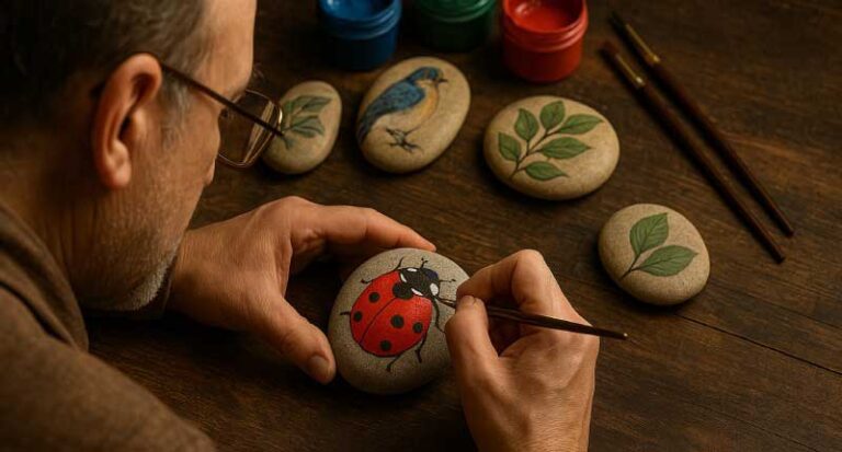 دوره نقاشی روی سنگ