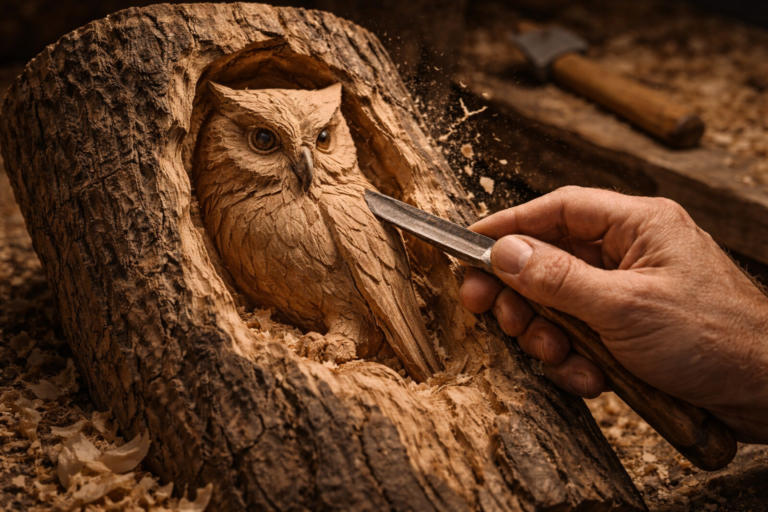 آموزش حجم تراشی چوب